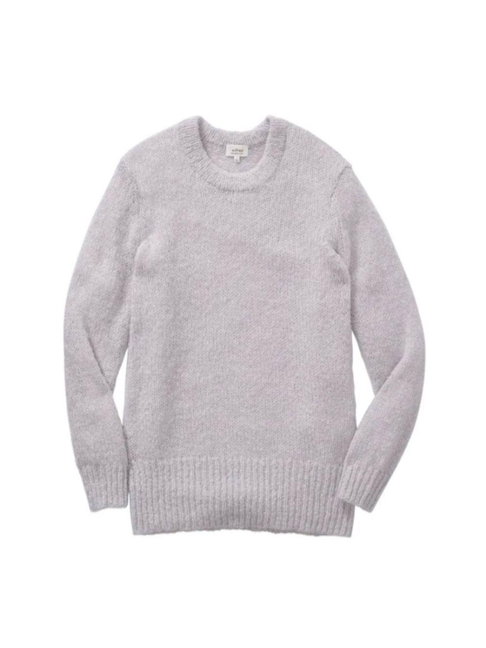 Wilfred Aritzia Womens Prony Knit Sweater Dress Kid Mohair Gray Ribbed‎ Size S